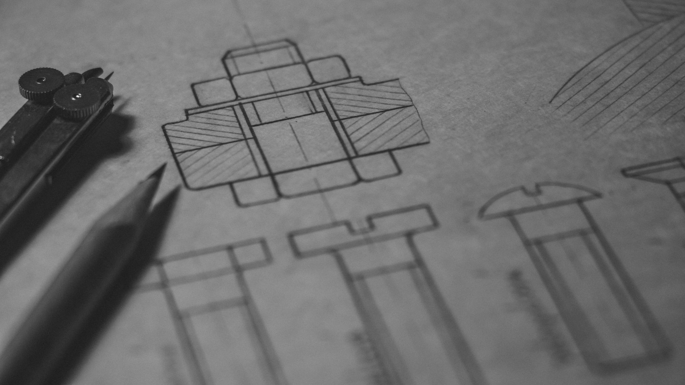 رسم معماري بالقلم